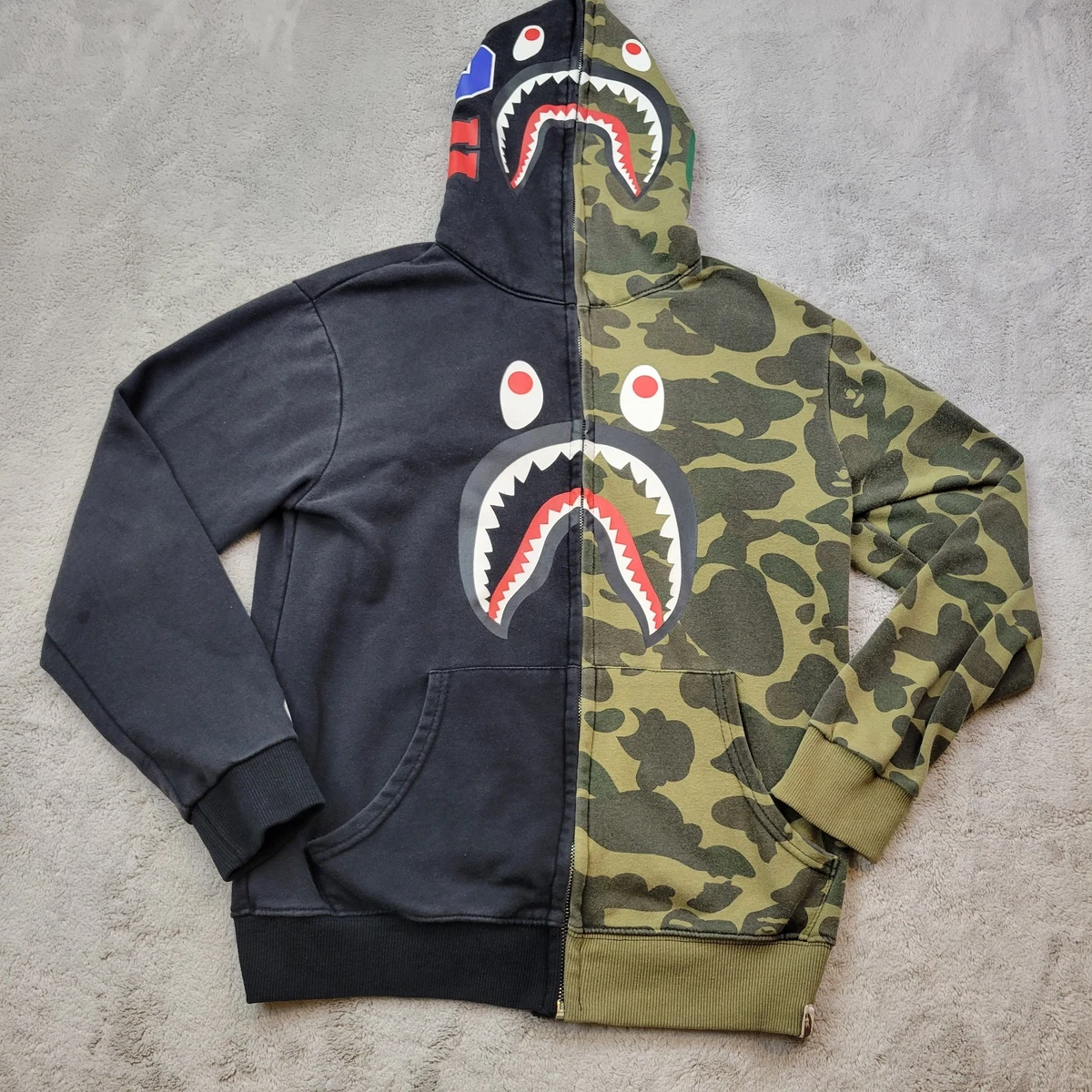 A BATHING APE エイプ シャーク　キルティング　レディース A Bathing Ape 100% Cotton Hoodies for Women for sale | eBay