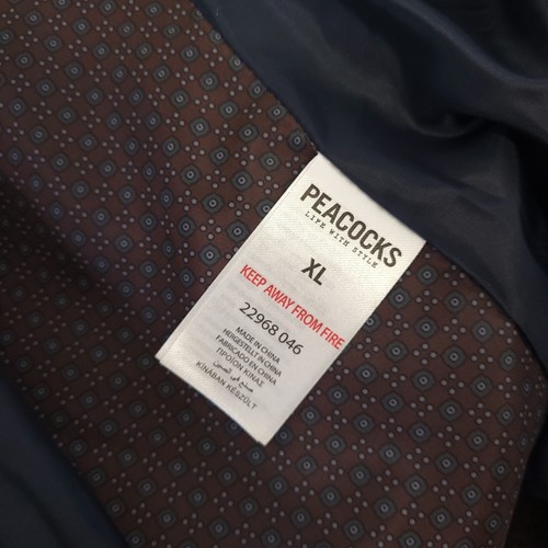 Conjunto de 2 piezas de chaleco y blazer regular Peacocks para hombre XL 44 marrón espiga - Imagen 3 de 15