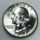 *1945 WASHINGTON SILVER QUARTER* *GEM BU+++* NR #G4134