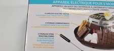 Nostalgia Elektrischer S'mores Maker Indoor Flammenloser Dessertbräter mit Gabeln