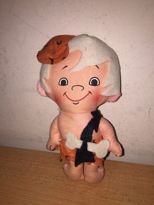 KTC Knickerbocker The Flintstones BAMM BAMM Stoffpuppe 17 cm , 1972