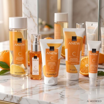 Avon Anew 5x Set RADIANCE MAXIMISING Tagescreme Peeling Augencreme Pflege Boost