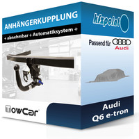 für Audi Q6 E-Tron 04.2024-Jetzt Towcar AnhäNgerkupplung Abnehmbar Neu