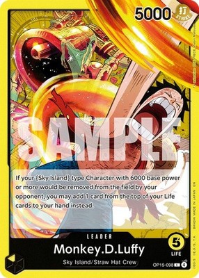2026 OP: OP15-EB04 - MonkeyDLuffy OP15 098 (#OP15-098, L, Near Mint)