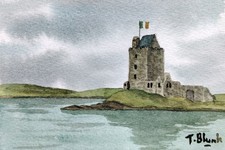 ORIGINAL WATERCOLOUR - Dunguaire Castle, Ireland