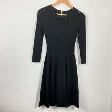 Eliza J Black Fit & Flare Sweater Dress Size XS