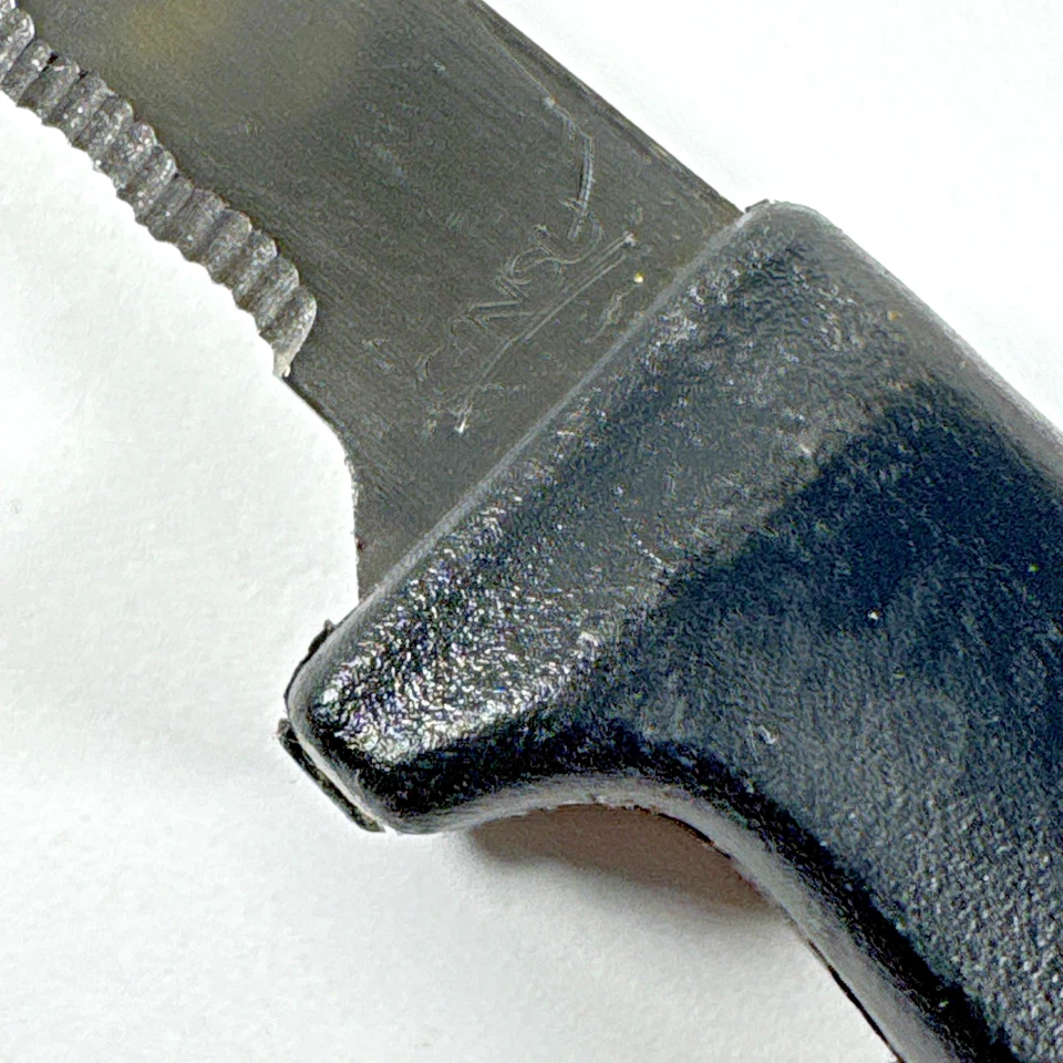 Cuchillo para filete de acero inoxidable vintage Mid Century Ginsu EE. UU. + cuchillo dentado Foto 3 de 4