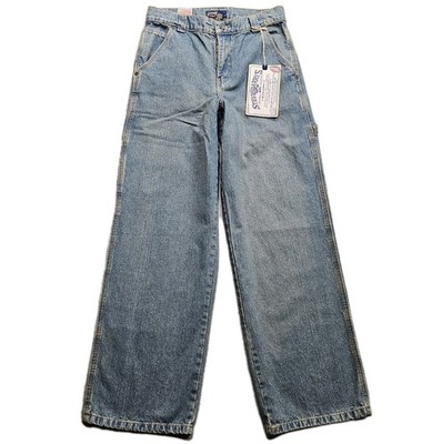 Vtg Y2K Steve & Barry's Carpenter Jean Big Boys 16 Blue Antique Wash Wide Leg