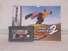 Nintendo Game Boy Advance Tony Hawk's Pro Skater 2 Cartridge and Manual Tested