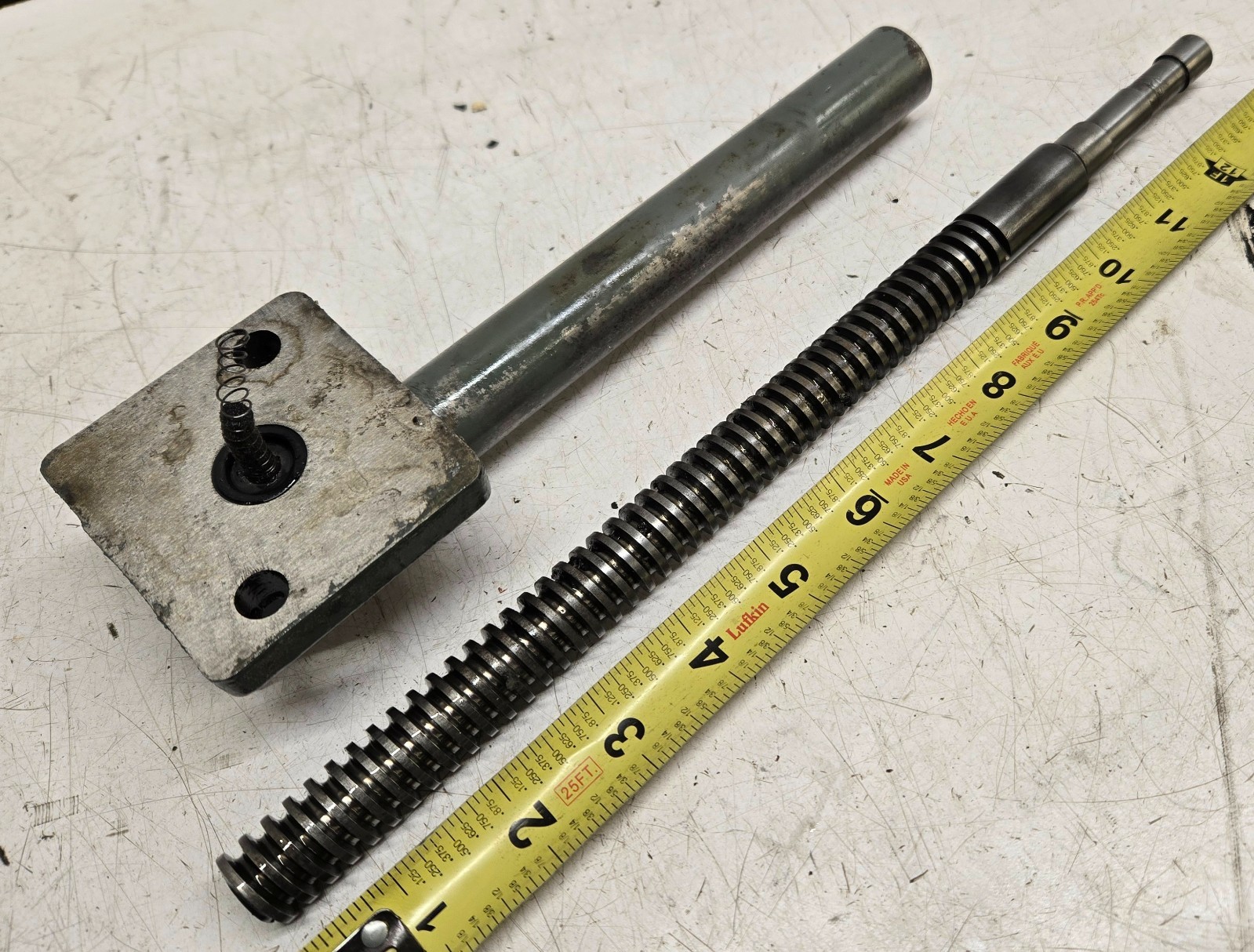 Harig Super 612 Surface Grinder Y Axis Cross Feed Screw & Nut