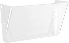 Expandable Plastic Wall File Organizer, Hanging File Holder, Letter Size, 1-Pock