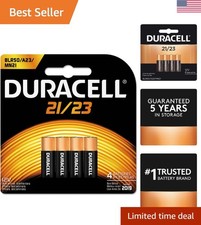 21/23 12V Alkaline Battery 4-Pack - Long-Lasting Power for Key Fobs GPS