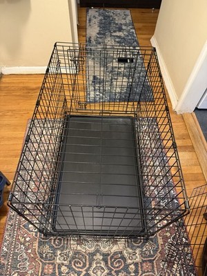 MidWest iCrate 1536 36 Inch Steel Dog Crate for Large Dogs Black