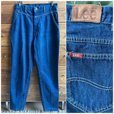 Vintage 1980  s Women  s Jeans Lee Riders Yoke TALL Union Made In USA 30x31 Sz 16