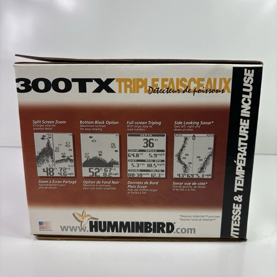 Brand New NOS Humminbird 300TX Tri Beam Fish Finder - Image 4 of 4