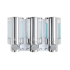 Better Living Products 76345-1 Aviva Three Chamber Dispenser, Chrome