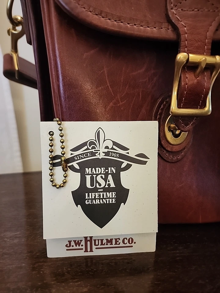Vintage J.W. Hulme Correspondent Leather Crossbody Bag-Heritage🇺🇸USA Made🇺🇸 - Image 3 of 4