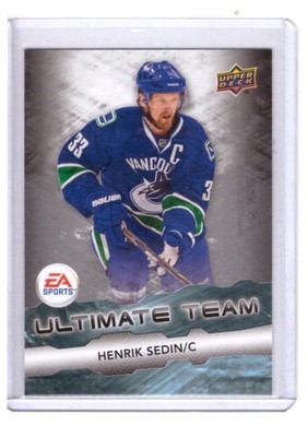 Henrik Sedin 2011-12 Upper Deck Sr.1 EA Ultimate Team Card #EA4