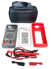 Snap On EEDM504D Auto Ranging Digital Multi Meter Kit Leads Pouch Manual MINT