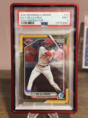 2024 Bowman Chrome - Elly De La Cruz #42 Gold Refractor /50 (RC)