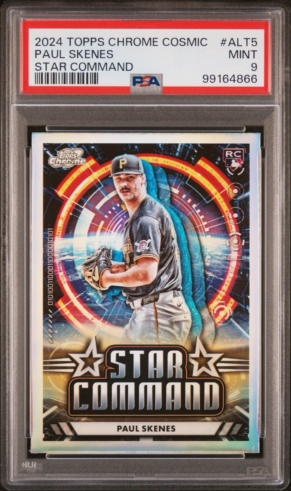 2024 Topps Cosmic Chrome Star Command Paul Skenes #ALT-5 (RC) PSA 9 MINT Pirates