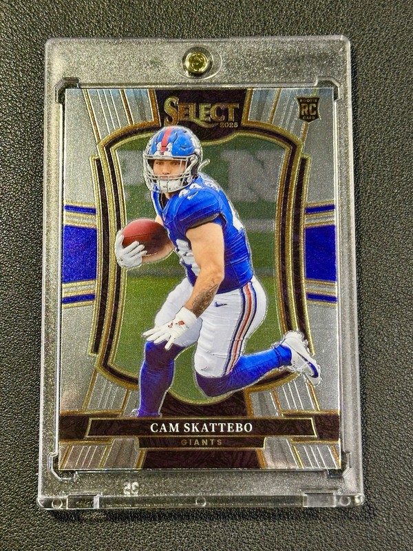 Panini 2025 Select Premier Level Cam Skattebo RC New York Giants #195