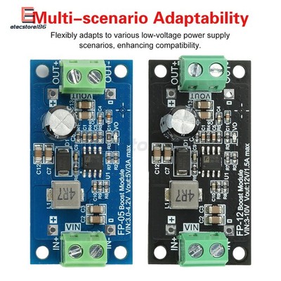 DC-DC 20W Boost Module supports 3.3V 5V to 5V 12V Regulated Power Supply Module
