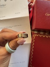 Cartier love ring classic model 18ct white gold size 52 - polished by Cartier 