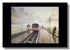Southend Pier Straßenbahn gerahmtes Bild kostenloser Versand UK