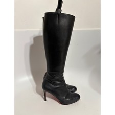Christian Louboutin Black Leather Boots 35.5