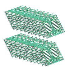 20 x SSOP 14PIN 0.65 / SOP 14PIN 1.27 to DIP Adapter PCB Board Surface Mounted