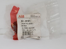 ABB ML1-20Y10F1 PILOT LIGHT YELLOW LBLOCK 120V BULB 22MM NIB
