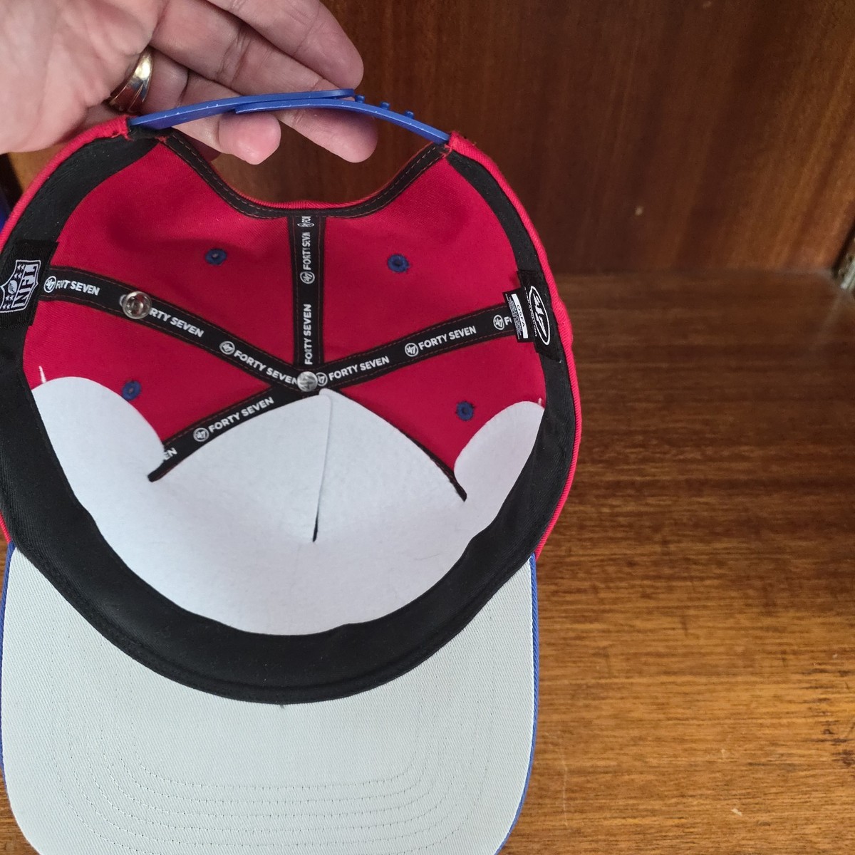 Buffalo Bills NFL '47 Brand Red TT Diamond Hitch Snapback