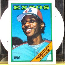 1988 TOPPS Baseball Card # 647 *** PASCUAL PEREZ *** Montreal Expos