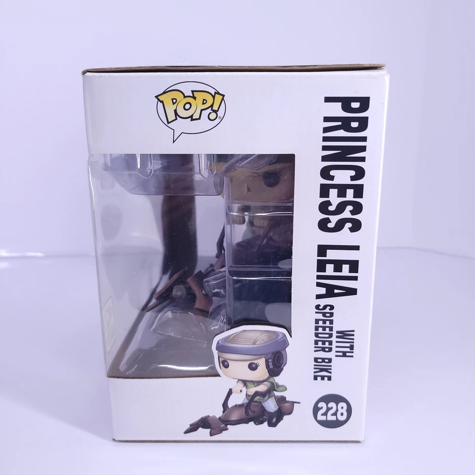 Funko Pop 星球大战莱娅公主加速自行车 228 40 周年人偶盒装 — 第 4/4 张图片