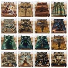 3pcs Ancient Egyptian Art Bedding Set Quilt Cover 1 Duvet Cover + 2 Pillowcases