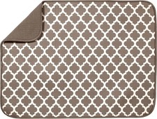 Dish Drying Mat XL, 18 x 24 , Absorbent Microfiber Kitchen Counter Mat, Dish Dr