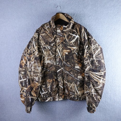 #ad Cabelas Mens Advantage MAX 4 HD Camo Insulated Hunting Jacket Large Regular $66.49