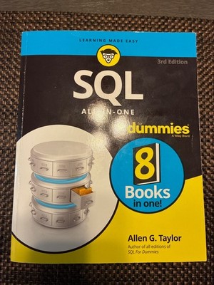 SQL All-In-One for Dummies by Allen G. Taylor (2019, Trade Paperback)