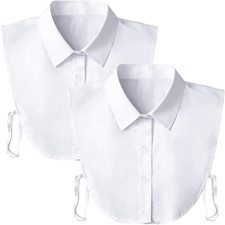 2 Stück Krageneinsatz Damen,Blusenkragen Einsatz Frauen,Fake Kragen Für Anzug,Po