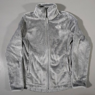 The North Face Osito Fleece Jacket Women Small Grey Full Zip Soft Fuzzy NF0A5IHB