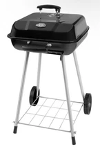 Expert Grill 17.5" Square Steel Charcoal Grill with Wheels, Black
