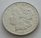 1921 D  VF Morgan Silver Dollar Coin Final Year Issue 90% Silver $1 US Coin