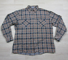 Vintage 90s Dickies Cotton Flannel Shirt Men's L Plaid Workwear Grunge