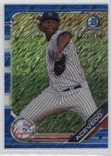 2019 Bowman Chrome Prospects Blue Shimmer Refractor 75/150 Domingo Acevedo 0q3