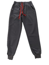 Figs Zamora Technical Collection Gray Joggers Scrub Pants Zip Pocket Women  s L