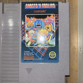 Ghosts 'n Goblins video game cartridge Nintendo Entertainment System (NES).