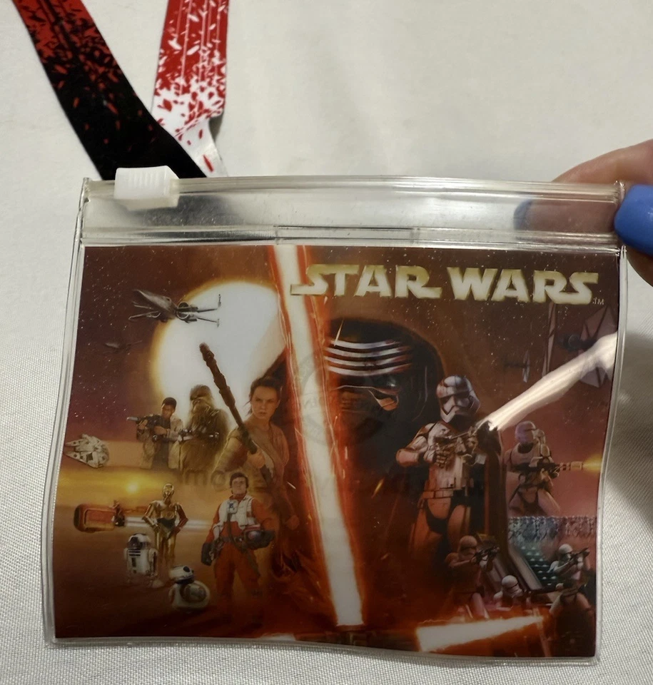 2016 Walt Disney Star Wars Lanyard with ID Holder With Charm - Image 4 of 4