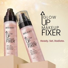 Swiss Beauty Glow Up Makeup Fixer | Preps + Sets | | For Face & Body 100ml