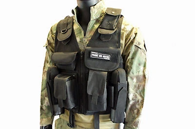 PaintNoMore Taktische Paintball Weste PRO Woodland Airsoft